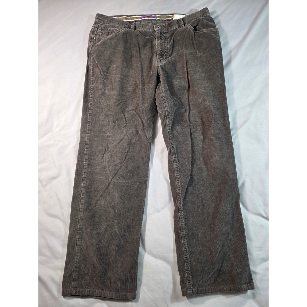 Hiltl Dude Corduroy Pants Men 40x34 (Fits38x30) Brown Straight Leg Five Pocket